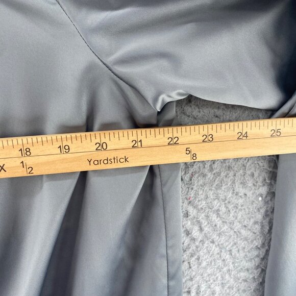 Bob Mackie Top Womens Large Gray Satin Wearable Art Embroidered Long Sleeve NWT - Picture 8 of 10